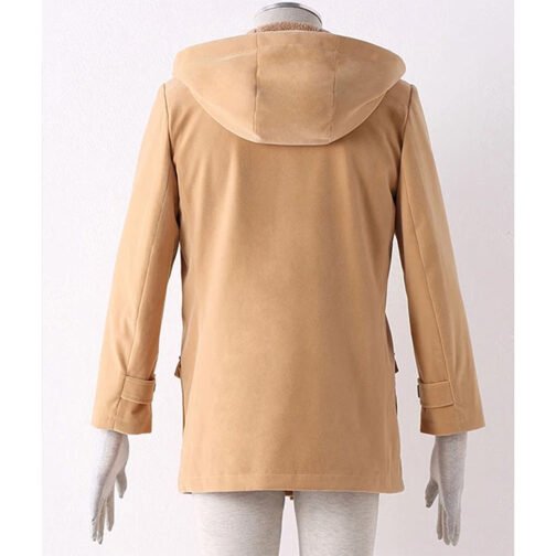 Parasyte Shinichi Izumi Brown Duffel Coat - Image 3