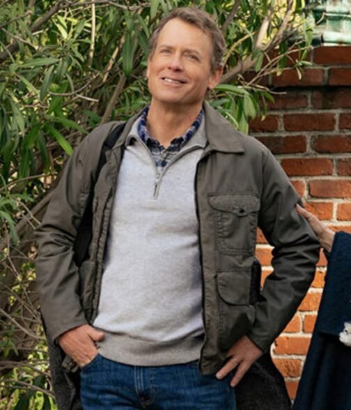 Greg Kinnear Shining Vale Grey Cotton Jacket - Image 2