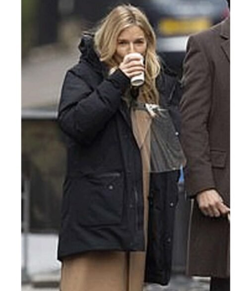 Anatomy of a Scandal Sienna Miller Black Hooded Jacket - Image 5