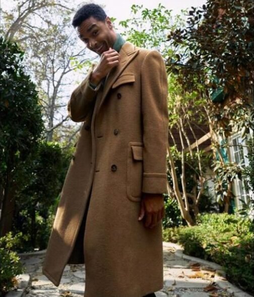 Bridgerton Season 02 Rege Jean Page Brown Wool Coat