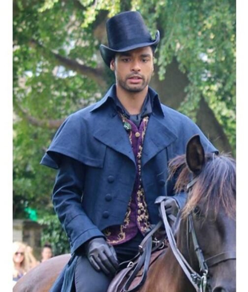 Rege Jean Page Bridgerton Season 02 Blue Duster Coat