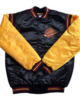 Vancouver Canucks Black and Gold Skate Jacket