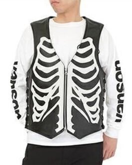 Skeleton Leather Vest