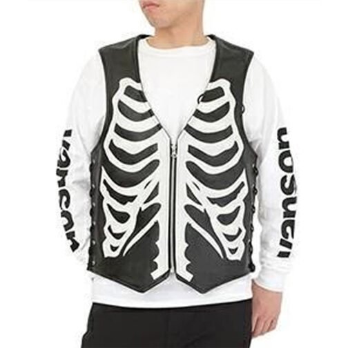 Skeleton Leather Vest