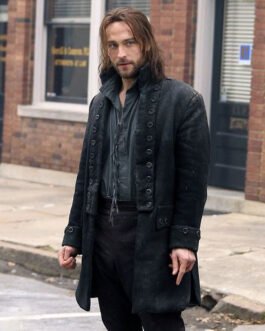 Sleepy Hollow Tom Mison Black Wool Coat