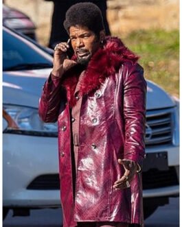 Slick Charles Purple Leather Coat