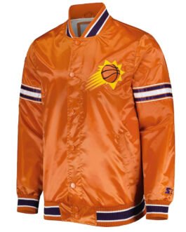 Phoenix Suns Slider Orange Satin Jacket