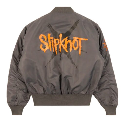Slipknot Gray Bomber Jacket - Image 2