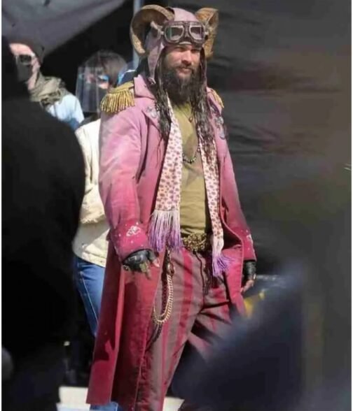 Slumberland Jason Momoa Burgundy Coat - Image 26