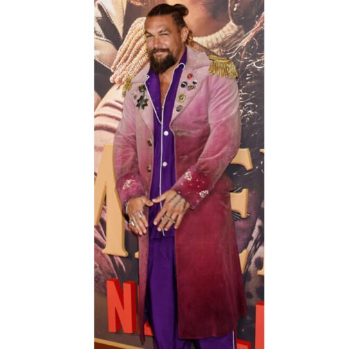 Slumberland Jason Momoa Burgundy Coat - Image 4