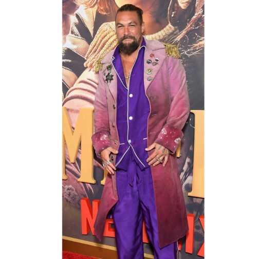 Slumberland Jason Momoa Burgundy Coat - Image 9