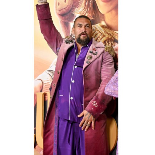 Slumberland Jason Momoa Burgundy Coat - Image 23
