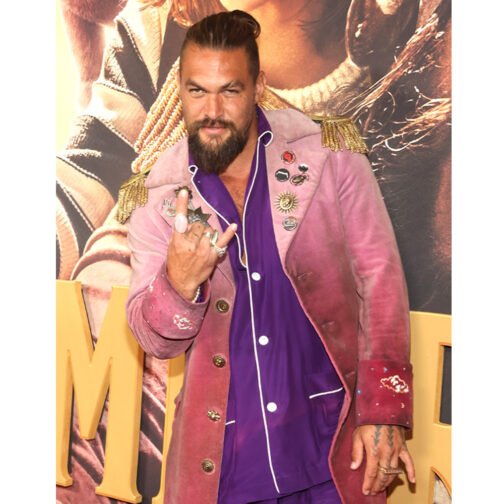 Slumberland Jason Momoa Burgundy Coat - Image 14