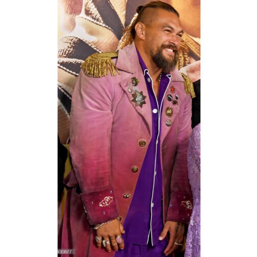 Slumberland Jason Momoa Burgundy Coat - Image 16