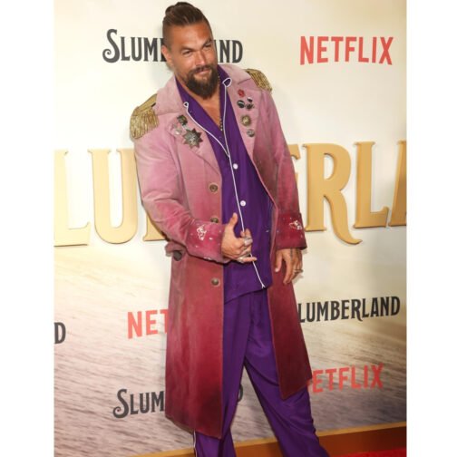Slumberland Jason Momoa Burgundy Coat - Image 17