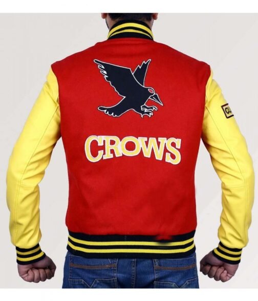 Clark Kent Smallville Red and Yellow Varsity Jacket - Image 4