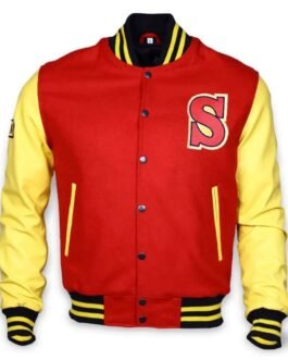 Clark Kent Smallville Red and Yellow Varsity Jacket