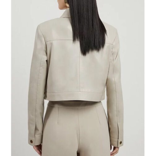 Women’s Snaffle Trim Leather Jacket - Image 9