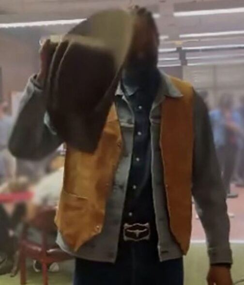 Day Shift Snoop Dogg Brown Suede Leather Vest - Image 5