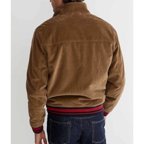 Damson Idris Snowfall Corduroy Varsity Jacket - Image 3
