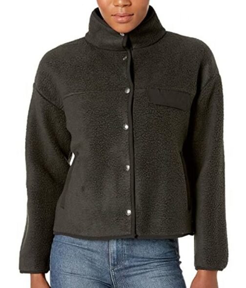 Single Drunk Female Sofia Black‑D’Elia Sherpa Jacket - Image 3