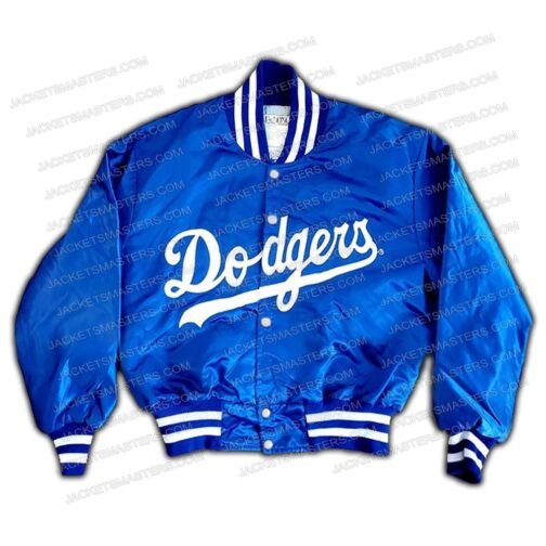 Dodgers Sofia Carson Bomber Blue Jacket - Image 7