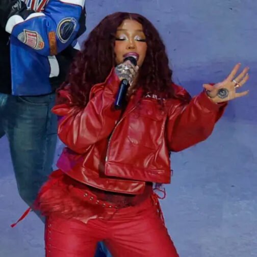 SZA Super Bowl 2025 Halftime Show Leather Jacket - Image 2