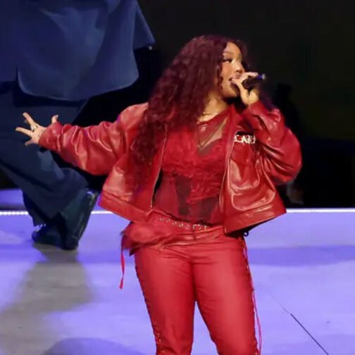 SZA Super Bowl 2025 Halftime Show Leather Jacket - Image 7