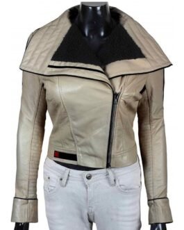 Emilia Clarke Solo A Star Wars Story Shearling Jacket