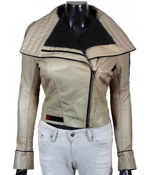 Emilia Clarke Solo A Star Wars Story Shearling Jacket
