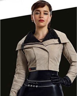 Emilia Clarke Solo A Star Wars Story Shearling Jacket
