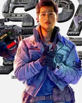 Space Sweepers Song Joong Ki Grey Bomber Jacket
