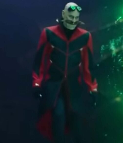 Jim Carrey Sonic The Hedgehog 2 Black and Red Tailcoat - Image 10