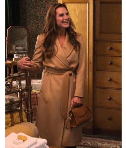 Brooke Shields A Castle for Christmas Trench Coat - Image 12