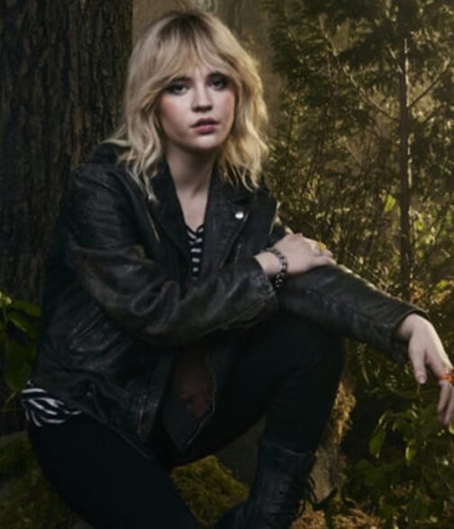 Sophie Thatcher Yellowjackets Leather Jacket - Image 4