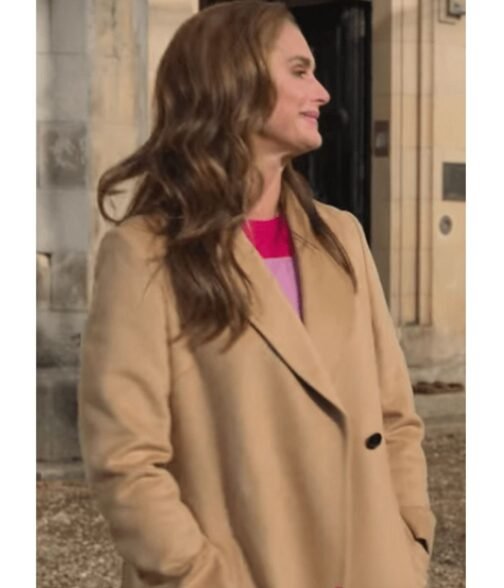 Brooke Shields A Castle for Christmas Trench Coat - Image 7