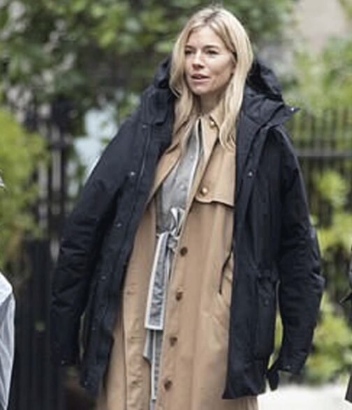 Anatomy of a Scandal Sienna Miller Black Hooded Jacket - Image 12