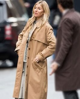Sienna Miller Anatomy of a Scandal Cotton Beige Coat