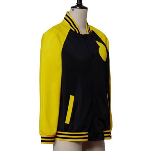 Soul Eater Black and Yellow Varsity Jacket - Image 4
