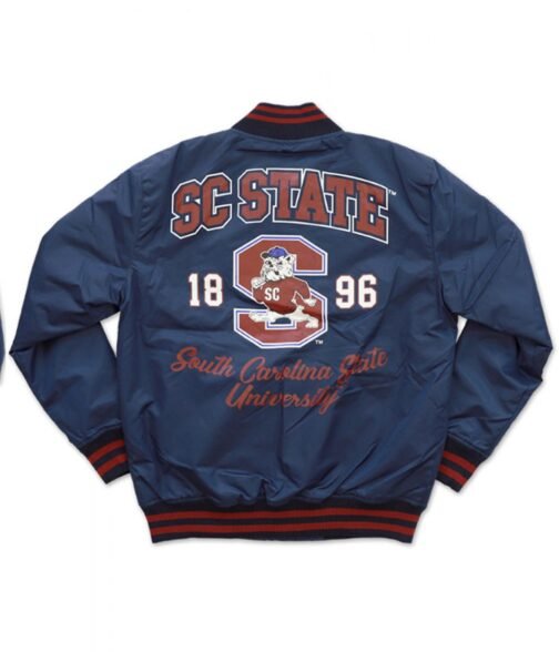 Bulldogs South Carolina State Bomber Blue Jacket - Image 2