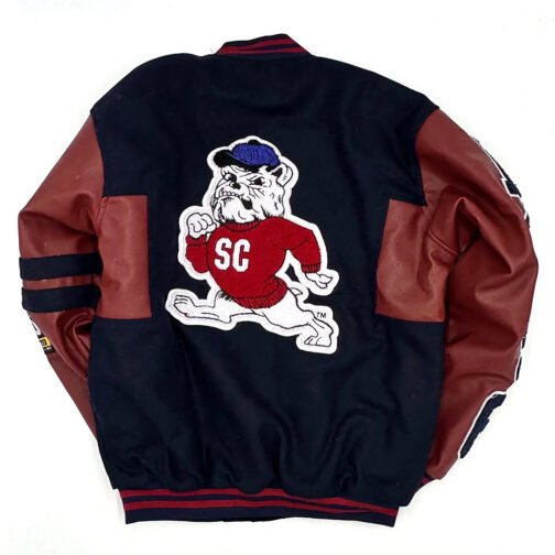 South Carolina State Bulldogs Ole Skool Letterman Jacket - Image 2