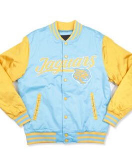 Southern University Columbia Blue and Gold Baseball Jacket