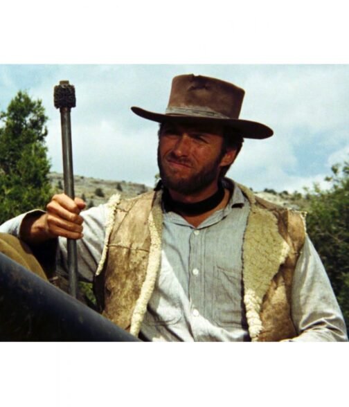 Clint Eastwood Spaghetti Western Leather Vest - Image 9