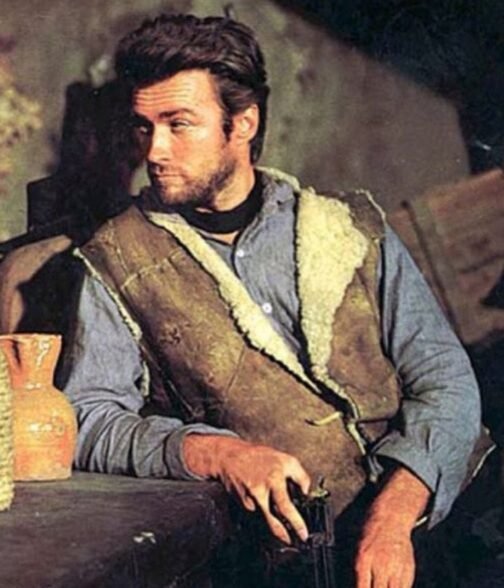 Clint Eastwood Spaghetti Western Leather Vest - Image 2