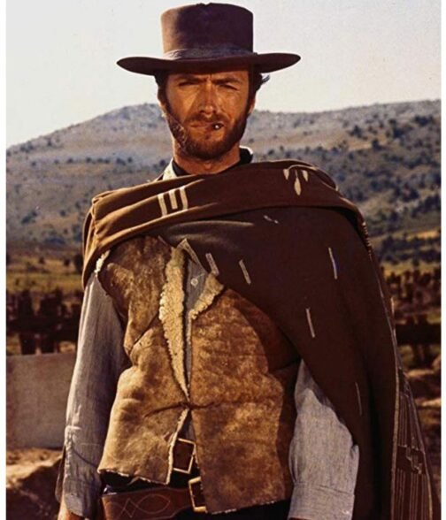 Clint Eastwood Spaghetti Western Leather Vest - Image 11