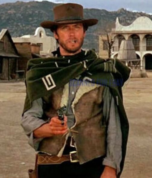 Clint Eastwood Spaghetti Western Leather Vest - Image 8