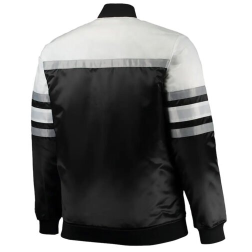 Black and White Chicago White Sox Satin Heavyweight Jacket - Image 4