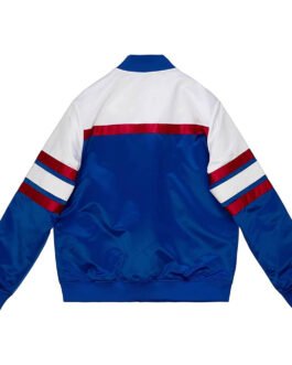 Special Script NY Giants Royal Satin Jacket