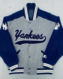 NY Yankees 1990’s Script Spellout Varsity Jacket