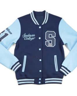 Spelman College Navy and Light Blue Fleece Jacket